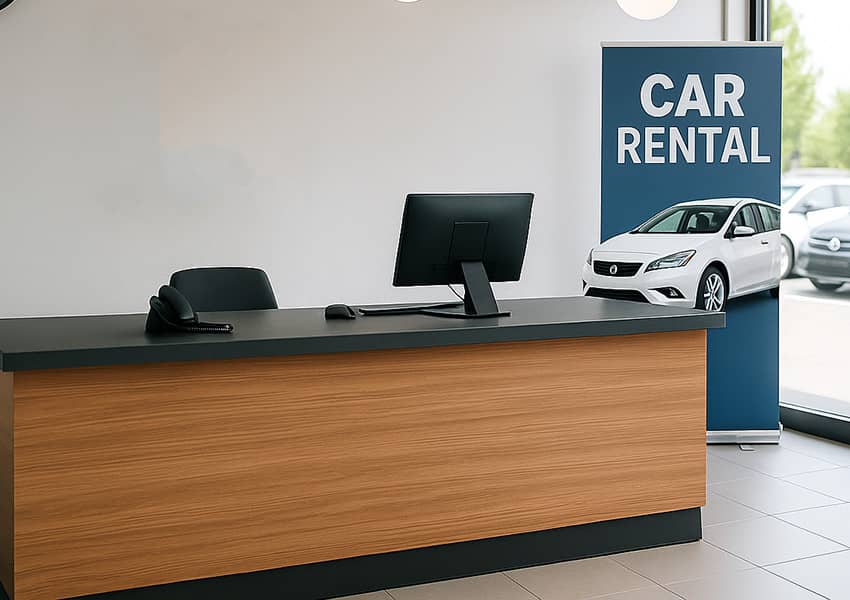 Nottingham Vehicle Rental Services office interior